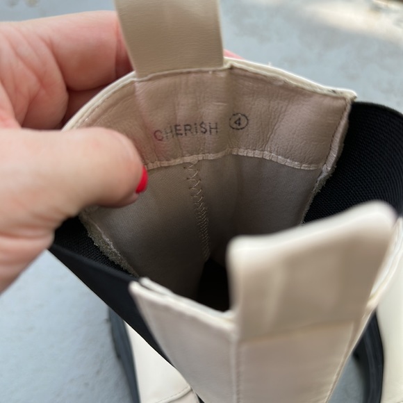 Nasty Gal Size 37 White Moto Boots - Picture 5 of 7